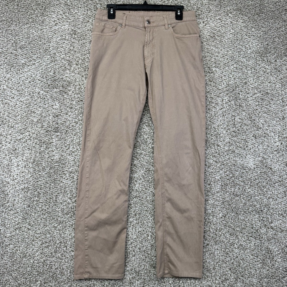 Peter Millar Mountainside Flannel Five Pocket Pants Men's 33x29 Gray Casual Golf